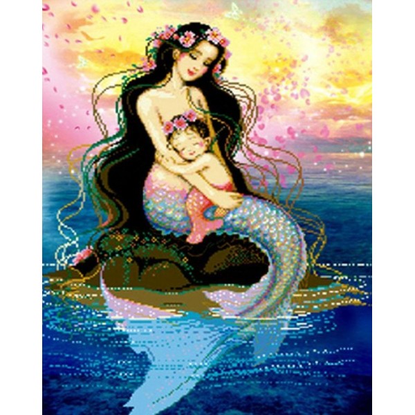 Mermaid Mother And Daughter