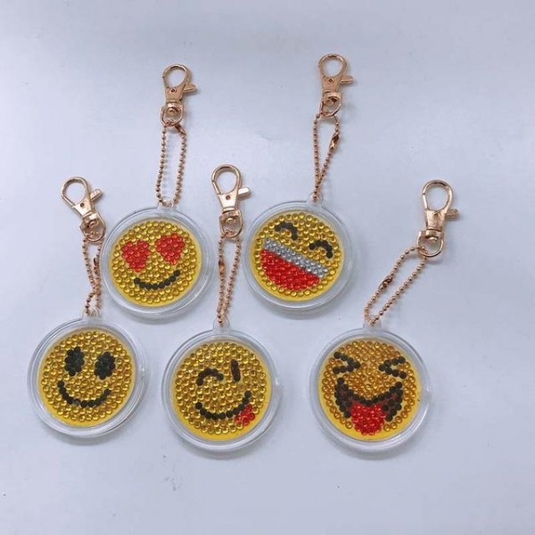 Emoji Key Chains 5 pcs