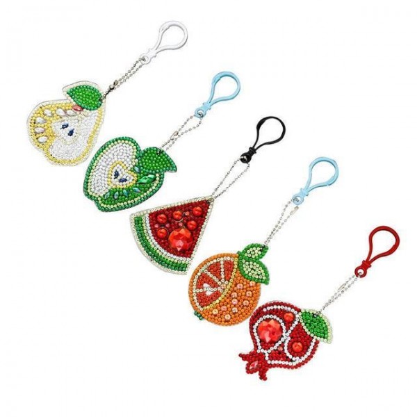 Fruit Key Chains 5 pcs